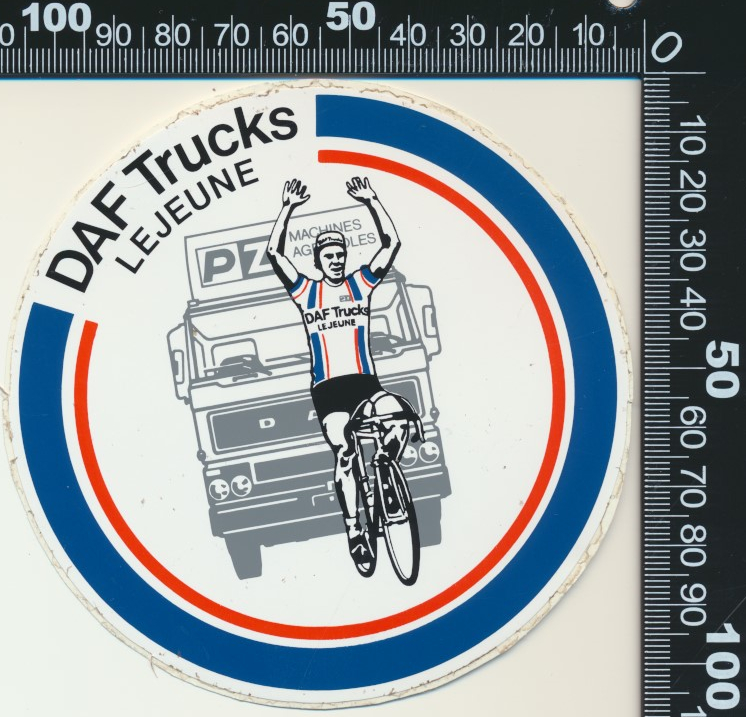 CYCLISME carte cycliste EDDY SCHEPERS équipe DAF Trucks LEJEUNE 1980